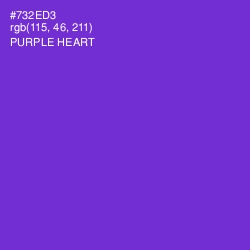 #732ED3 - Purple Heart Color Image
