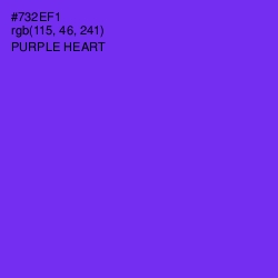 #732EF1 - Purple Heart Color Image
