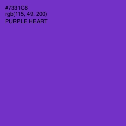 #7331C8 - Purple Heart Color Image