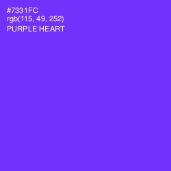 #7331FC - Purple Heart Color Image