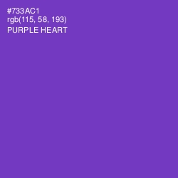 #733AC1 - Purple Heart Color Image