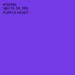 #733AE6 - Purple Heart Color Image