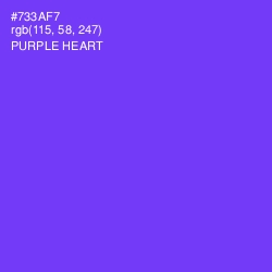 #733AF7 - Purple Heart Color Image