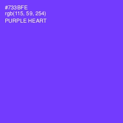#733BFE - Purple Heart Color Image