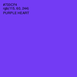 #733CF4 - Purple Heart Color Image