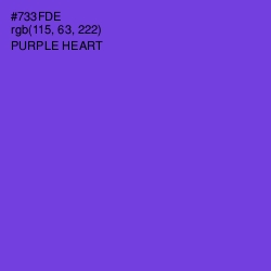 #733FDE - Purple Heart Color Image