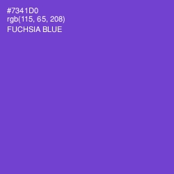 #7341D0 - Fuchsia Blue Color Image