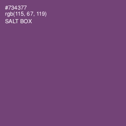 #734377 - Salt Box Color Image