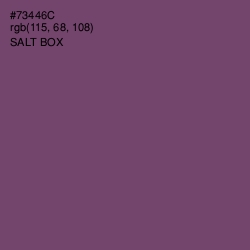 #73446C - Salt Box Color Image