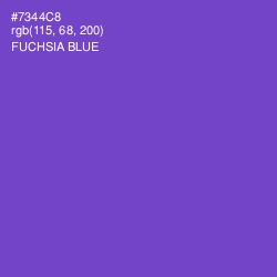 #7344C8 - Fuchsia Blue Color Image