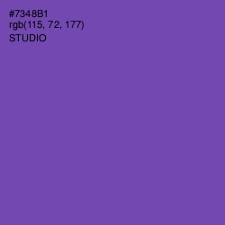 #7348B1 - Studio Color Image