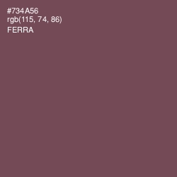 #734A56 - Ferra Color Image
