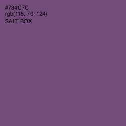 #734C7C - Salt Box Color Image