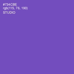 #734CBE - Studio Color Image