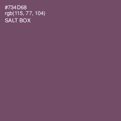 #734D68 - Salt Box Color Image