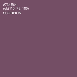 #734E64 - Scorpion Color Image
