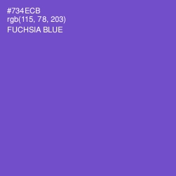 #734ECB - Fuchsia Blue Color Image