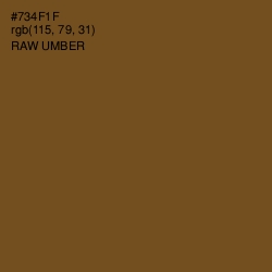 #734F1F - Raw Umber Color Image