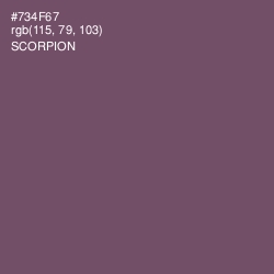 #734F67 - Scorpion Color Image