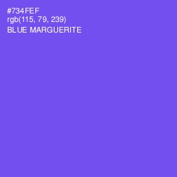 #734FEF - Blue Marguerite Color Image