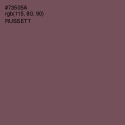 #73505A - Russett Color Image