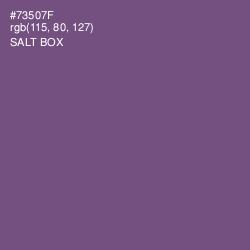 #73507F - Salt Box Color Image