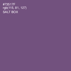 #73517F - Salt Box Color Image