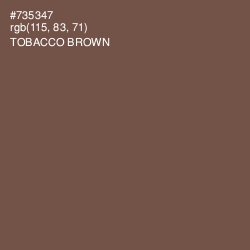 #735347 - Tobacco Brown Color Image