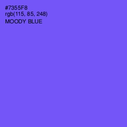 #7355F8 - Moody Blue Color Image