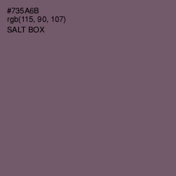 #735A6B - Salt Box Color Image