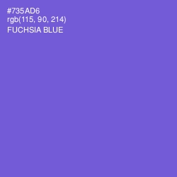 #735AD6 - Fuchsia Blue Color Image