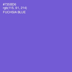 #735BD6 - Fuchsia Blue Color Image