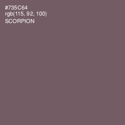 #735C64 - Scorpion Color Image