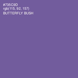 #735C9D - Butterfly Bush Color Image