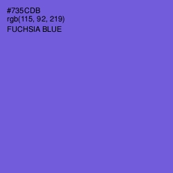 #735CDB - Fuchsia Blue Color Image