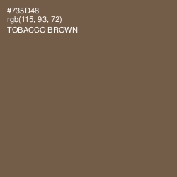 #735D48 - Tobacco Brown Color Image