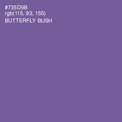 #735D9B - Butterfly Bush Color Image