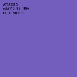 #735DBD - Blue Violet Color Image