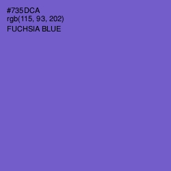 #735DCA - Fuchsia Blue Color Image