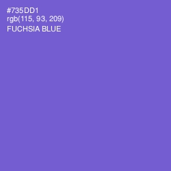 #735DD1 - Fuchsia Blue Color Image