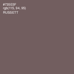 #735E5F - Russett Color Image