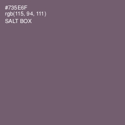 #735E6F - Salt Box Color Image