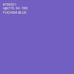 #735EC1 - Fuchsia Blue Color Image