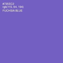 #735EC2 - Fuchsia Blue Color Image