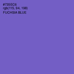 #735EC6 - Fuchsia Blue Color Image