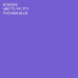 #735ED3 - Fuchsia Blue Color Image
