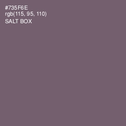 #735F6E - Salt Box Color Image