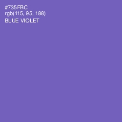 #735FBC - Blue Violet Color Image