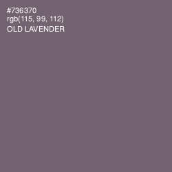 #736370 - Old Lavender Color Image