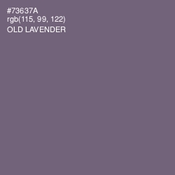 #73637A - Old Lavender Color Image
